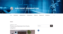 Desktop Screenshot of discountfoundation.org