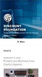 Mobile Screenshot of discountfoundation.org