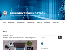 Tablet Screenshot of discountfoundation.org